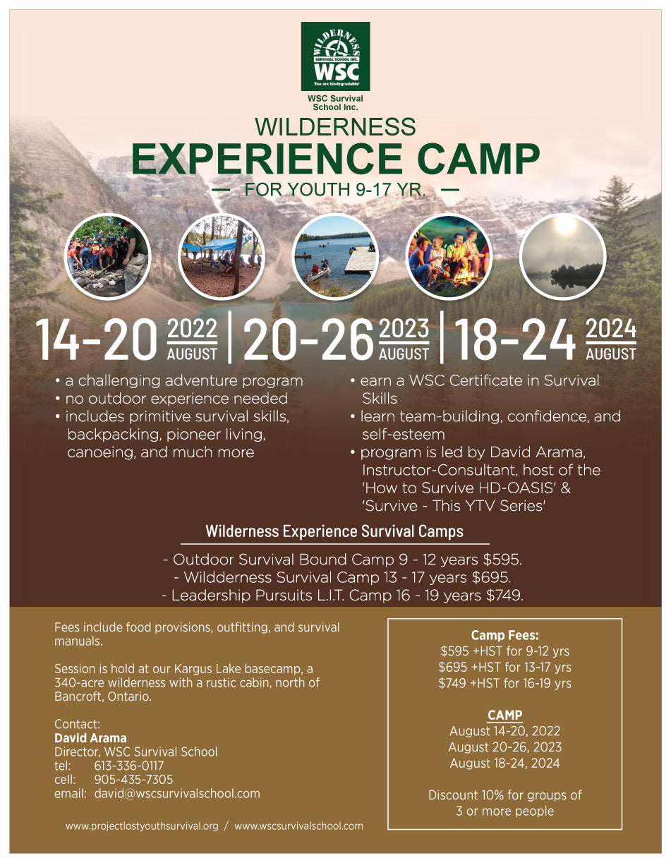 Wilderness Survival Camps - - Adult & Youth