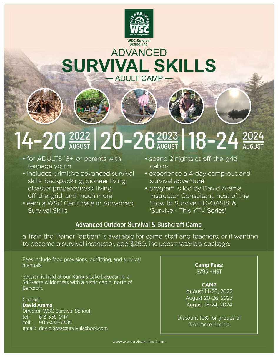 Wilderness Survival Camps - - Adult & Youth